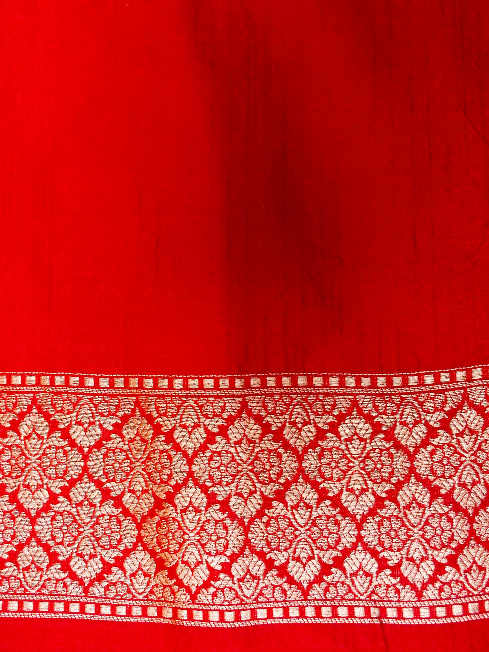 Handwoven Red Banarasi Katan Silk Saree