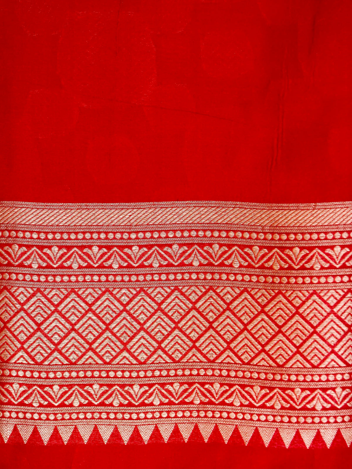 Handwoven Red Banarasi Katan Silk Saree