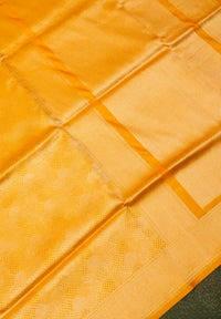 Handwoven Yellow Banarasi Katan Silk Saree