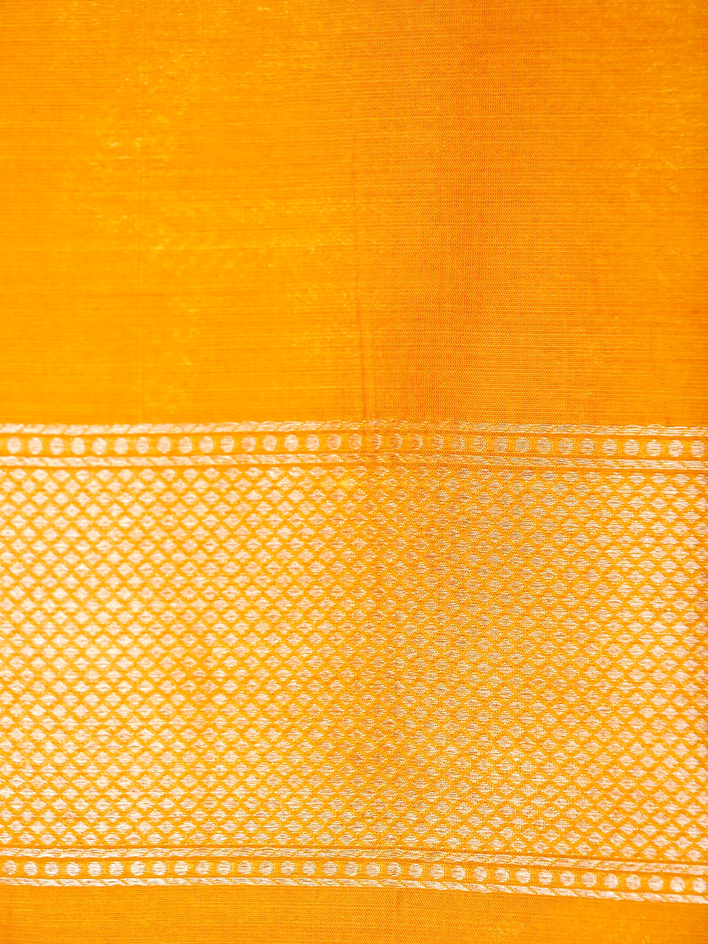 Handwoven Yellow Banarasi Katan Silk Saree