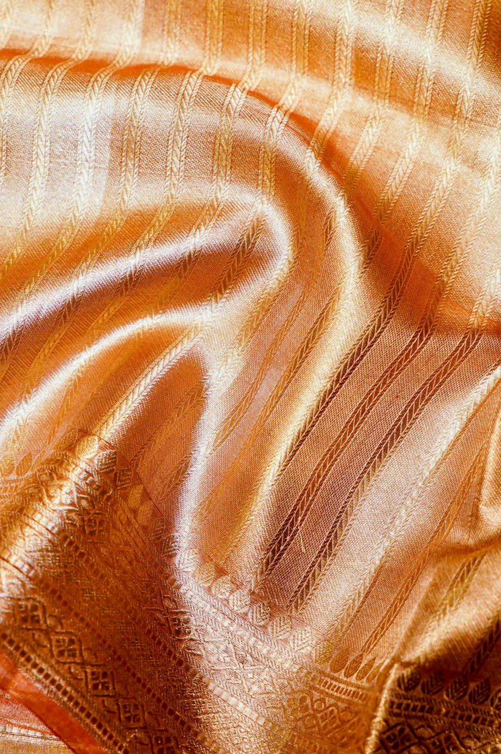 Handwoven Golden Banarasi Tissue Silk Saree
