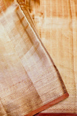 Handwoven Golden Banarasi Tissue Silk Saree