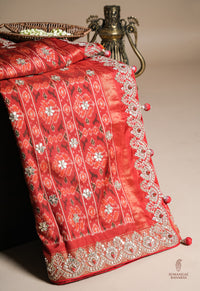 Handwoven Multi Banarasi Katan Silk Saree