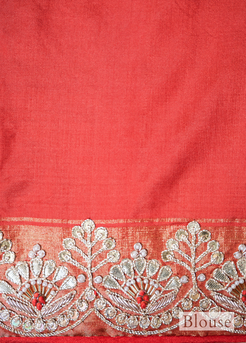 Handwoven Multi Banarasi Katan Silk Saree