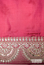 Handwoven Pink Banarasi Patola Katan Silk Saree