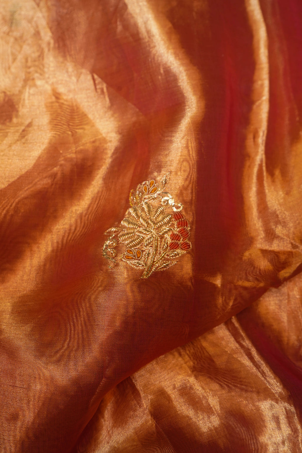 Designer Gold Tissue Silk Saree