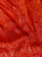 Designer Red Katan Silk Saree