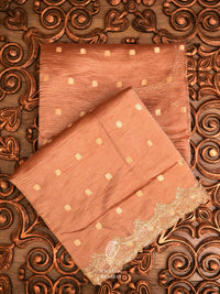 Handwoven Saga Pink Embroidered Organza Silk Saree