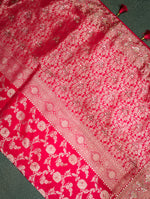 Designer Pink Katan Silk Saree