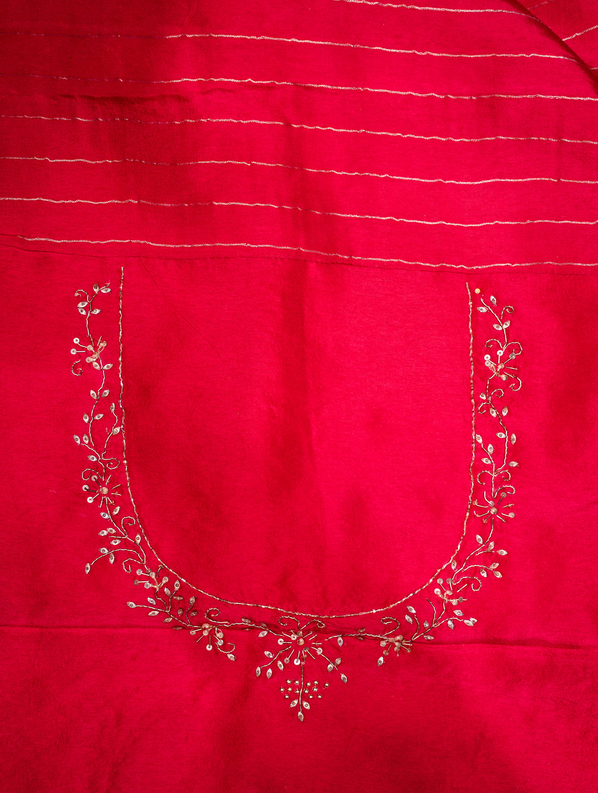 Designer Pink Katan Silk Saree