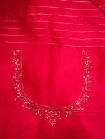 Designer Pink Katan Silk Saree