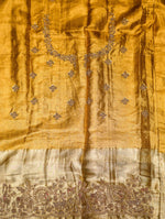 Designer Golden Banarasi Tissue Silk Saree