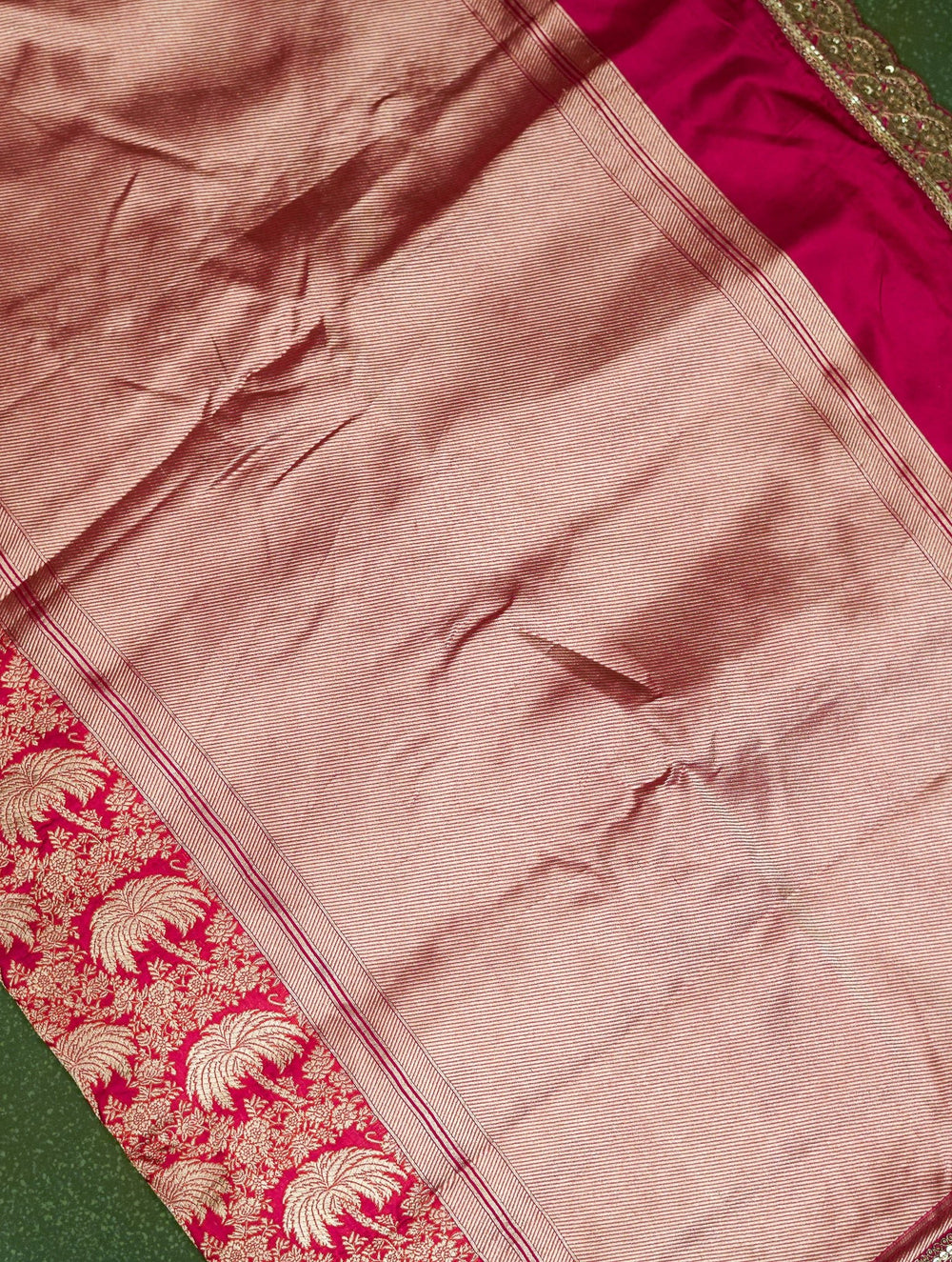 Designer Pink Banarasi Katan Silk Saree