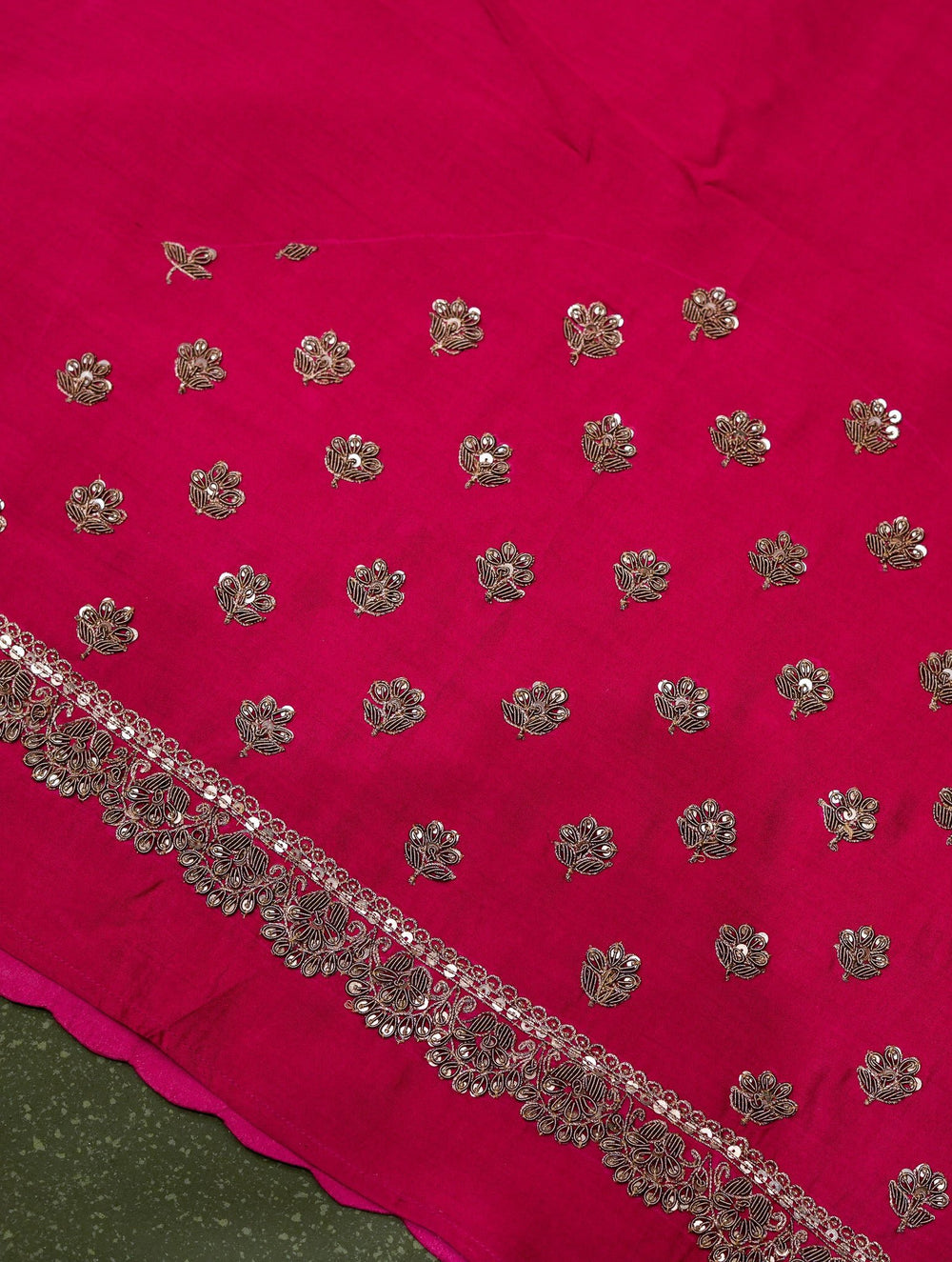 Designer Pink Banarasi Katan Silk Saree