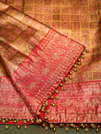 Designer Multi Color Katan Silk Saree