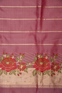 Handwoven Onion Pink Banarasi Katan Silk Saree