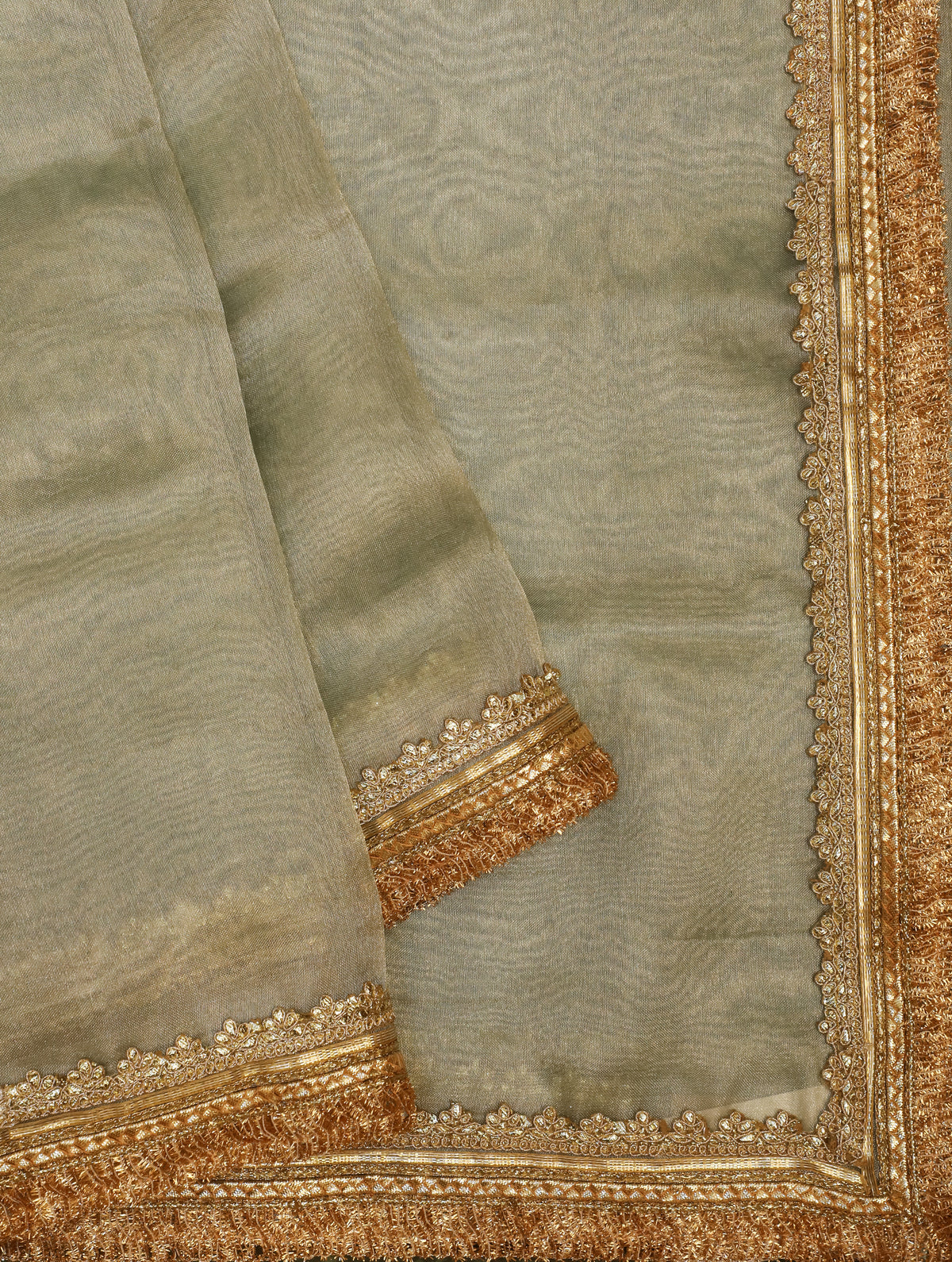 Handwoven Powder Blue Banarasi Organza Saree