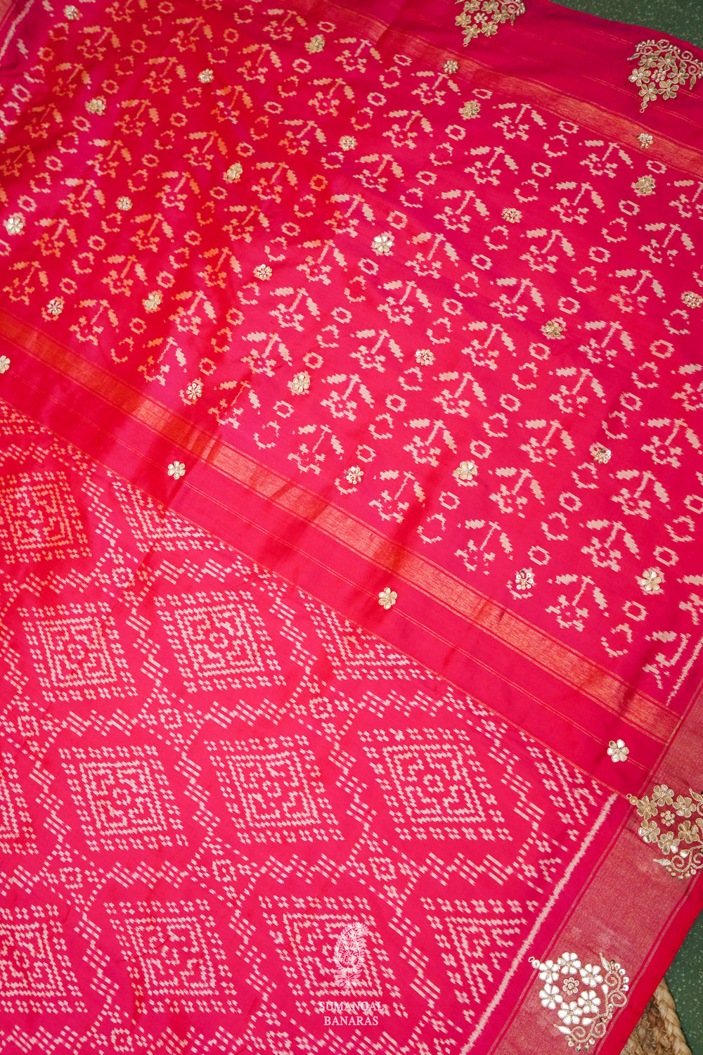 Handwoven Pink Banarasi Katan Silk Saree