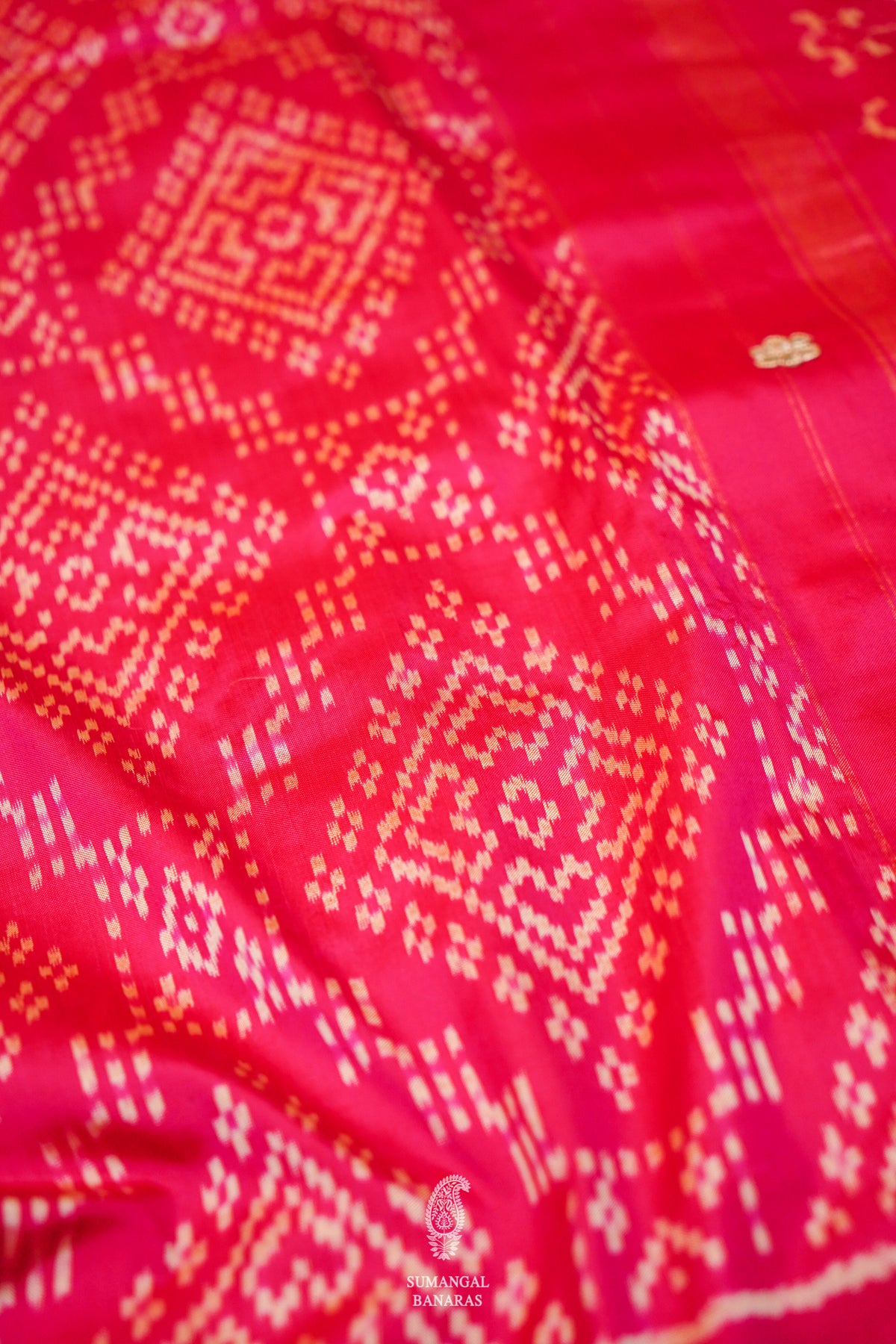 Handwoven Pink Banarasi Katan Silk Saree