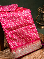 Designer Rani Pink Katan Silk Saree