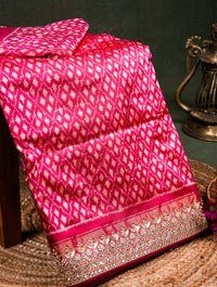 Designer Rani Pink Katan Silk Saree