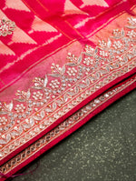 Designer Rani Pink Katan Silk Saree