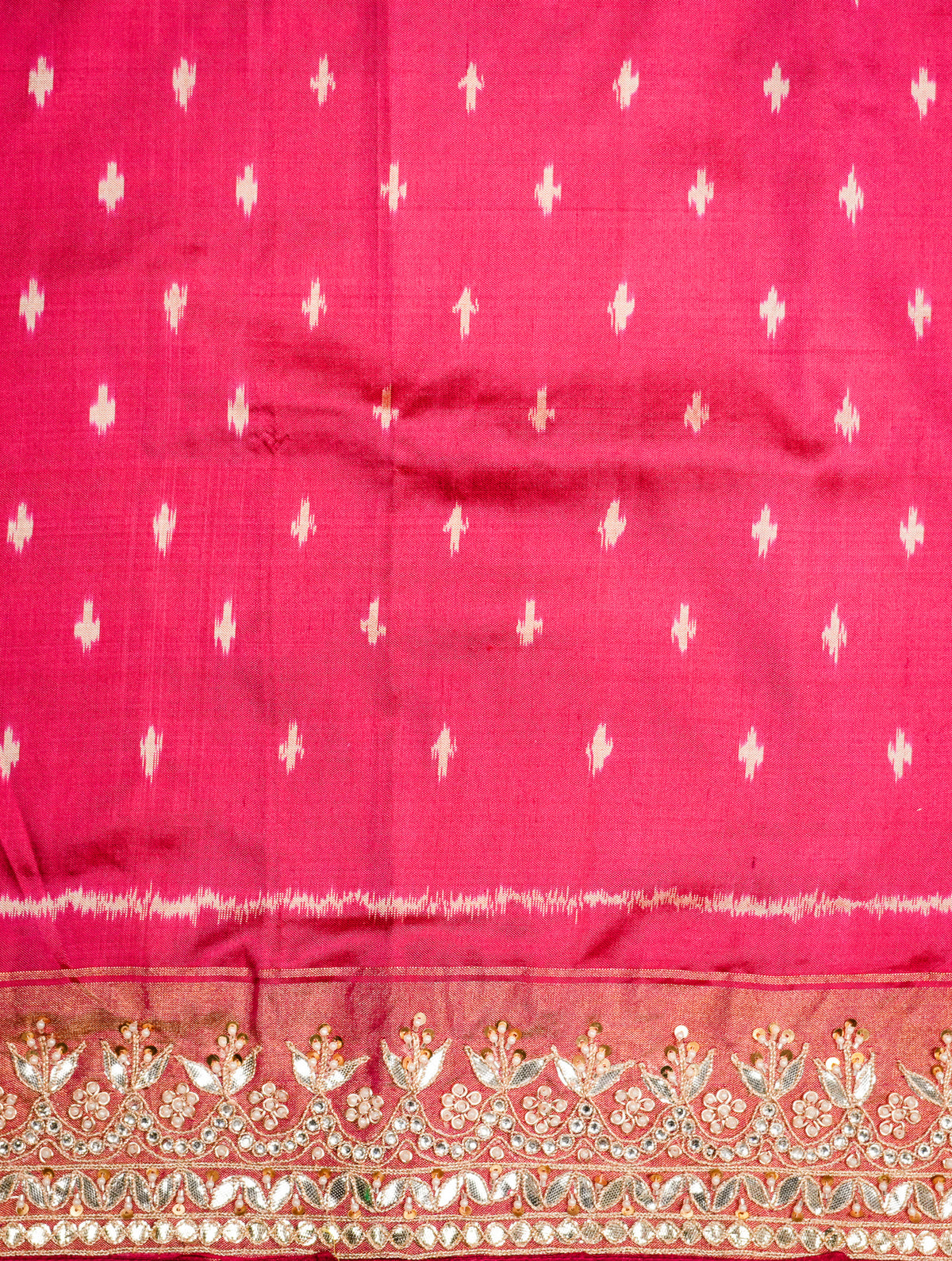 Designer Rani Pink Katan Silk Saree