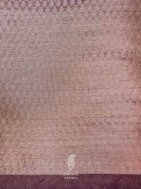 Handwoven Onion Pink Banarasi Tissue Silk Saree
