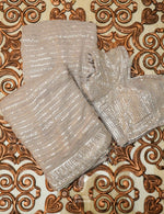 Handwoven Grey Banarasi Georgette Saree