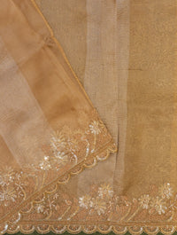 Designer Golden Tissue Silk Saree