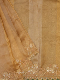 Designer Golden Tissue Silk Saree