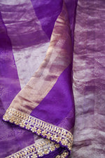 Designer Purple Tissue Silk Saree