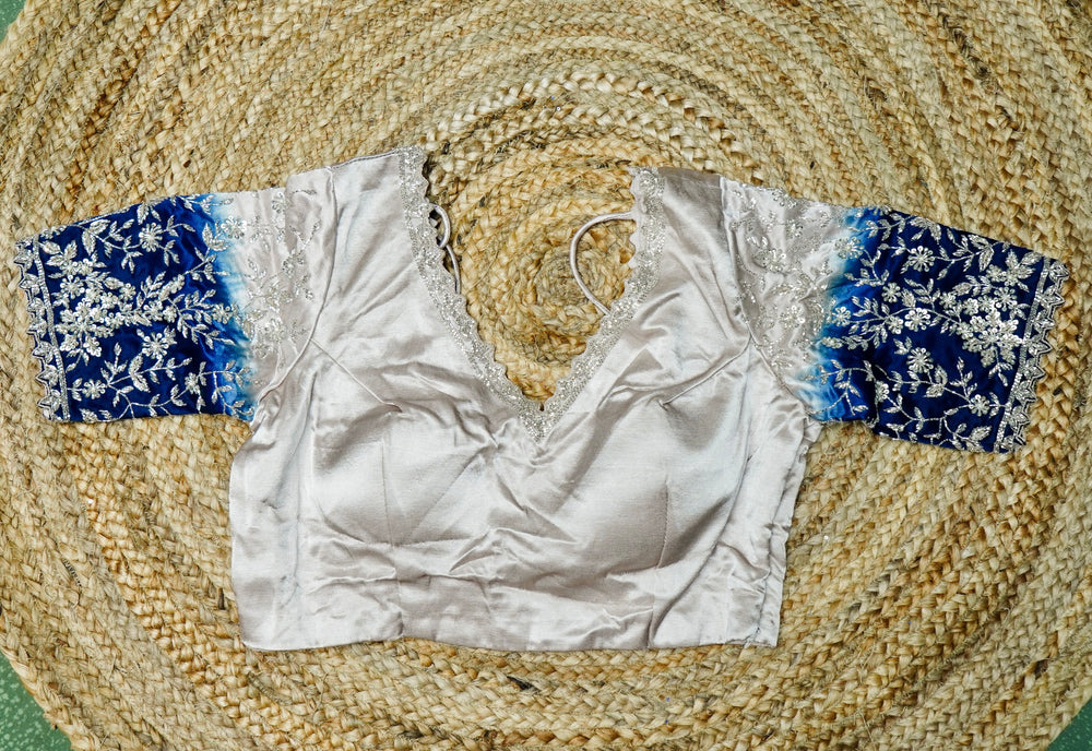 Handwoven Gold Banarasi Tissue Silk Saree