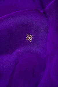 Designer Purple Organza Silk Saree