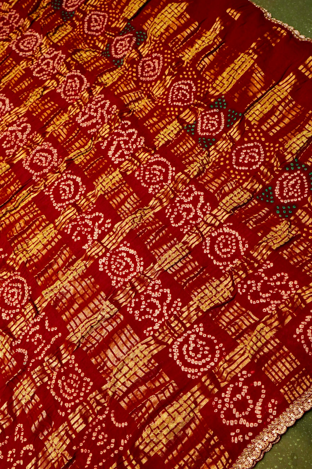 Designer Maroon Gajji Silk Saree