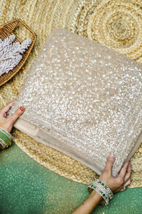 Designer Gold Net Saree