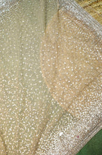 Designer Gold Net Saree