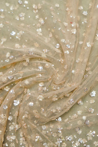 Designer Gold Net Saree