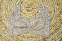 Designer Gold Net Saree