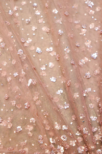Designer Onion Pink Net Saree