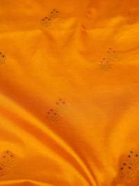 Handwoven Yellow Banarasi Katan Silk Saree