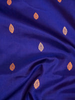 Handwoven Blue Banarasi Katan Silk Saree