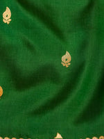 Handwoven Green Banarasi Katan Silk Saree