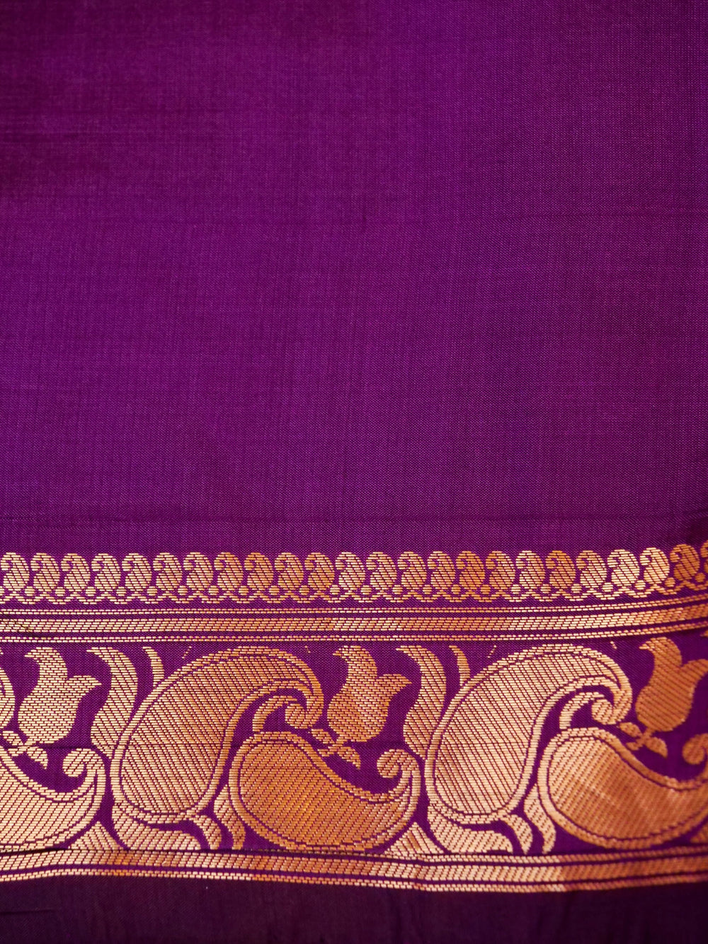 Handwoven Purple  Banarasi Katan Silk Saree