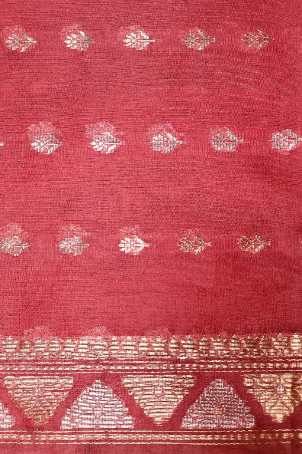Handwoven Mustard Yellow Banarasi Organza Silk Saree