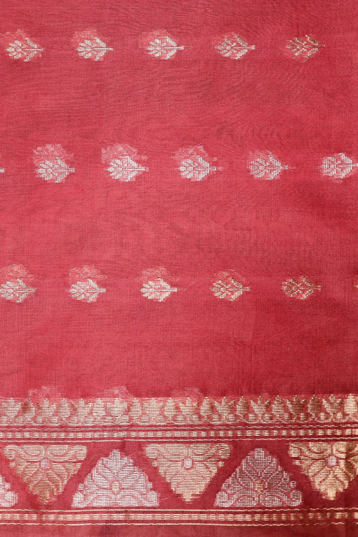 Handwoven Mustard Yellow Banarasi Organza Silk Saree