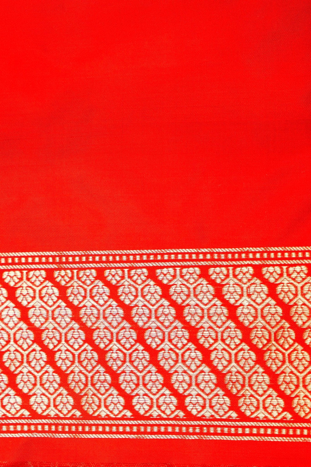 Handwoven Red Banarasi Katan Silk Saree