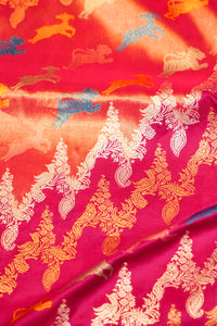 Handwoven Rangkat Banarasi Katan Silk Saree