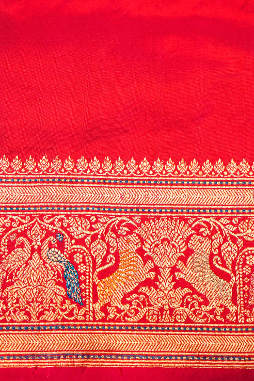 Handwoven Rangkat Banarasi Katan Silk Saree