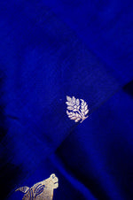 Handwoven Royal Blue Banarasi Katan Soft Silk Saree